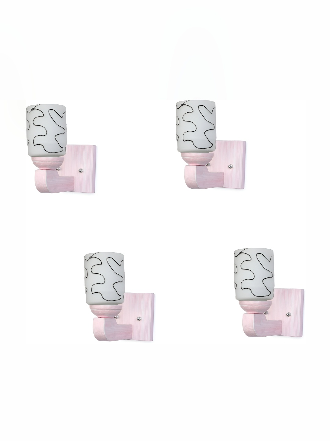 

Afast White 4 Pieces Cylindrical Shaped Glass Wall Lamps