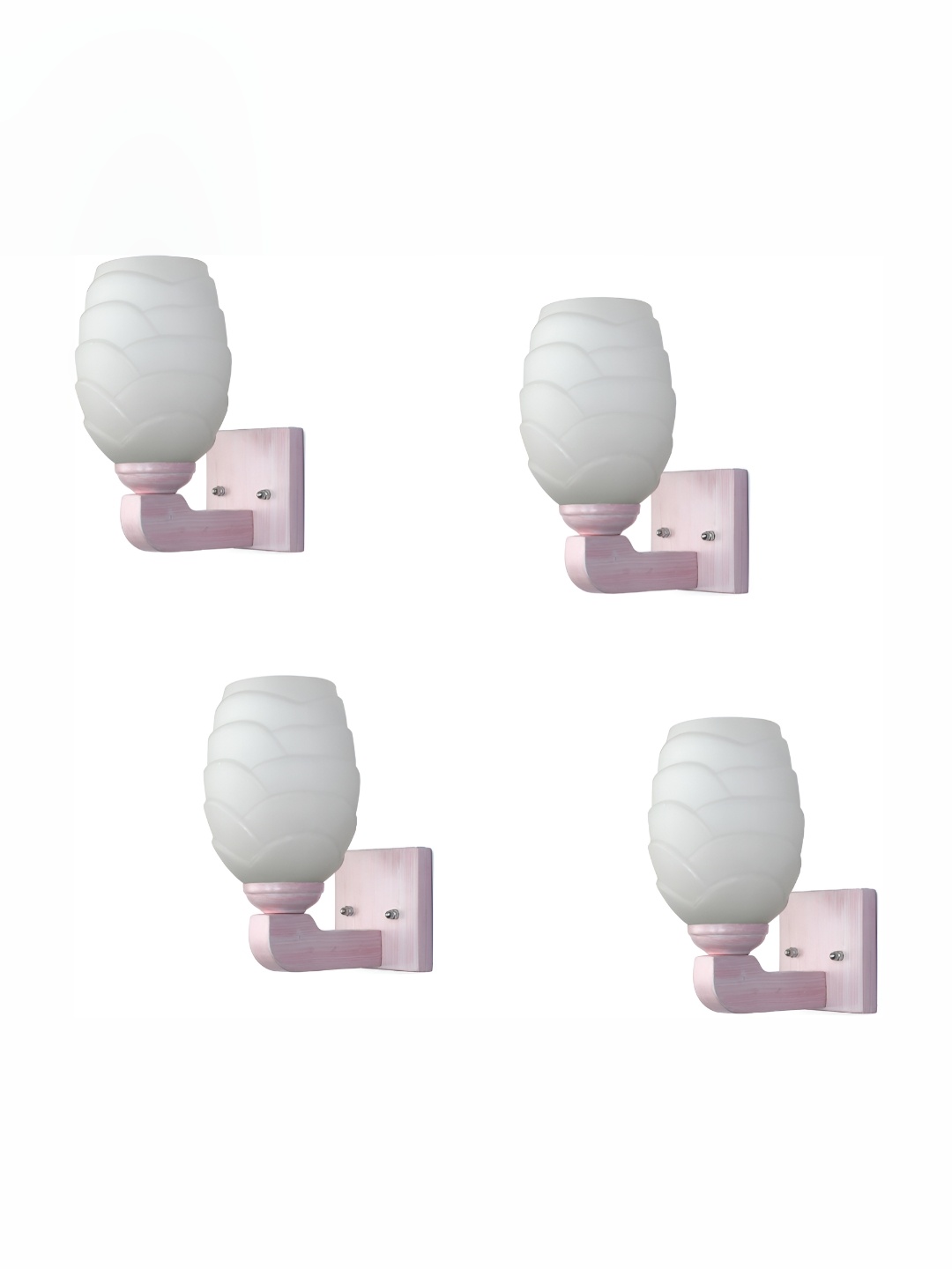 

Afast White 4 Pieces Cylindrical Shaped Glass Wall Lamps