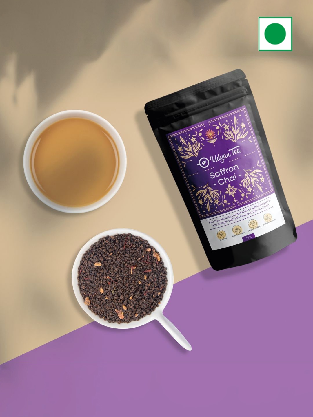 

Udyan Tea Saffron Flavoured Chai - 250 Gm, Lavender