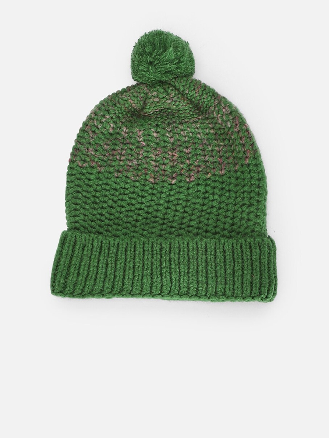 

FOREVER 21 Women Self Design Acrylic Beanie, Green