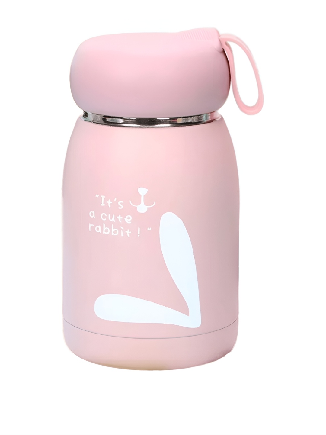 

WELOUR Pink Single Glass Printed Water Bottle 350 ml