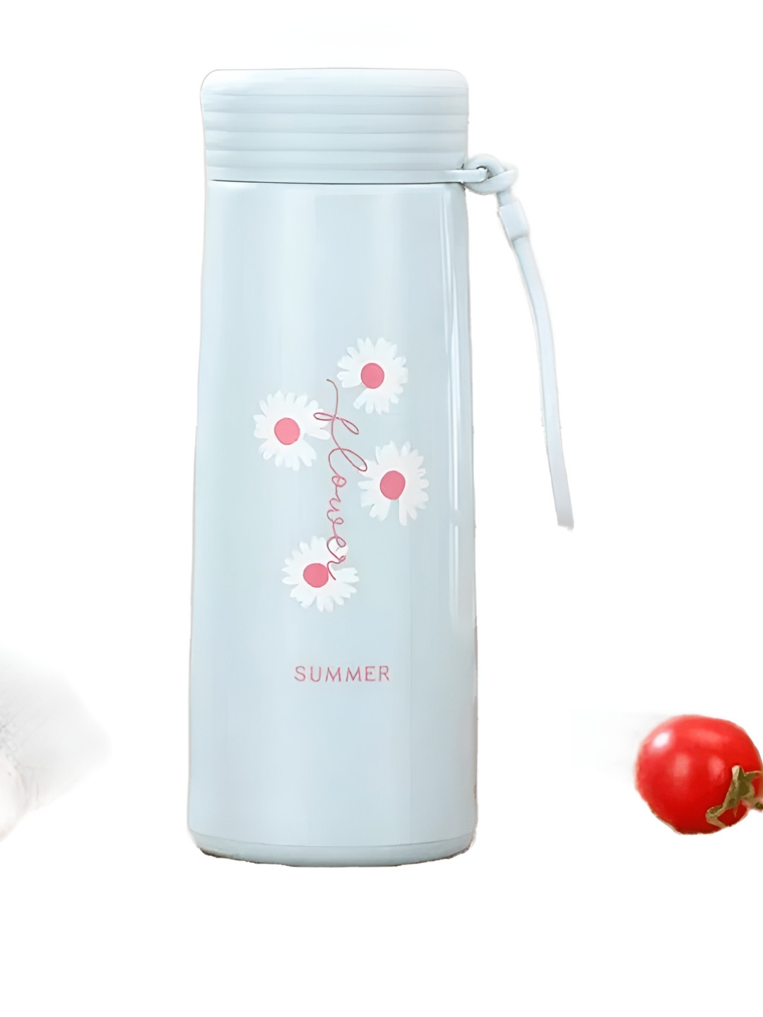 

WELOUR Blue Glass Printed Water Bottle 400 ML