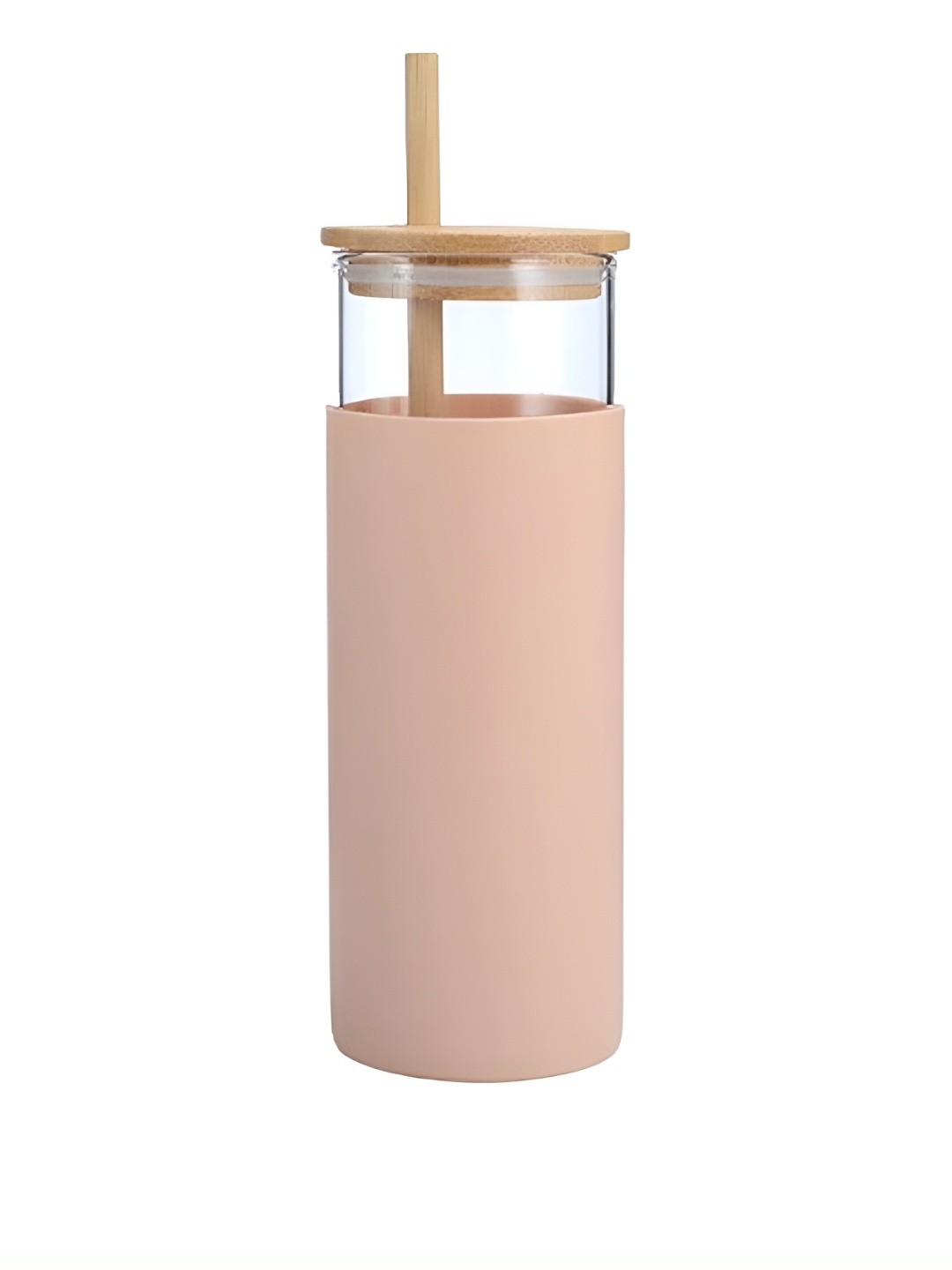 

WELOUR Peach Glass Printed Water Bottle 450ML