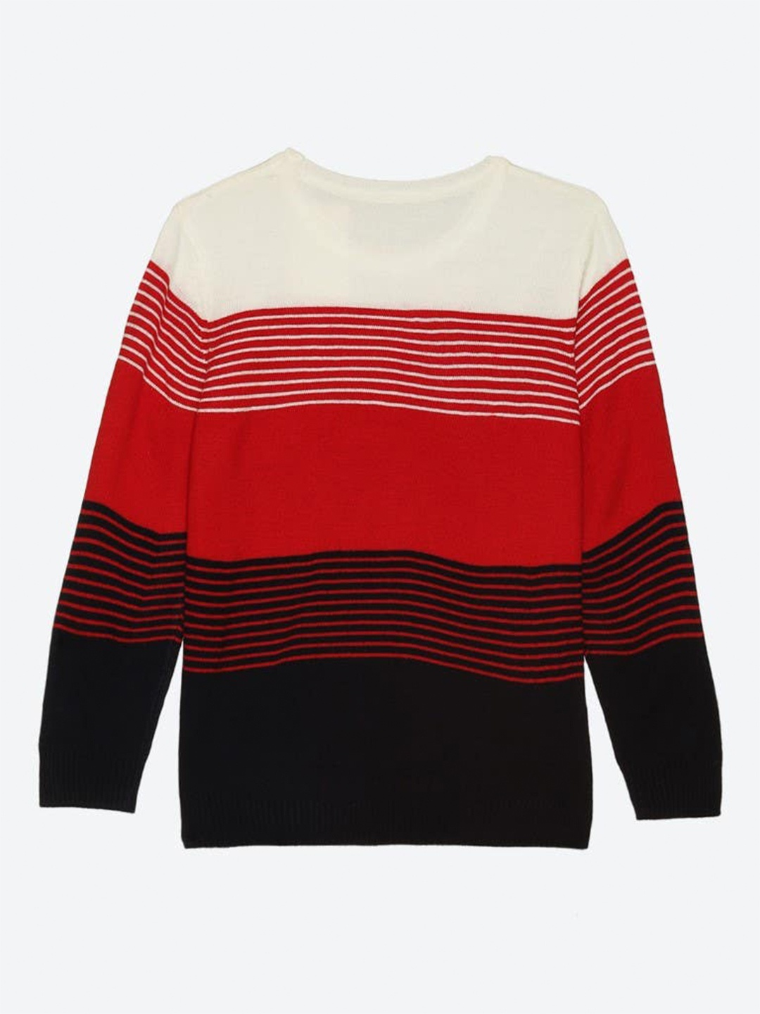 

2Bme Boys Colourblocked Acrylic Sweater, Red