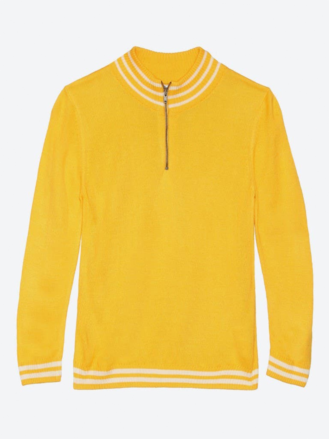 

2Bme Boys Mock Collar Acrylic Sweater, Yellow