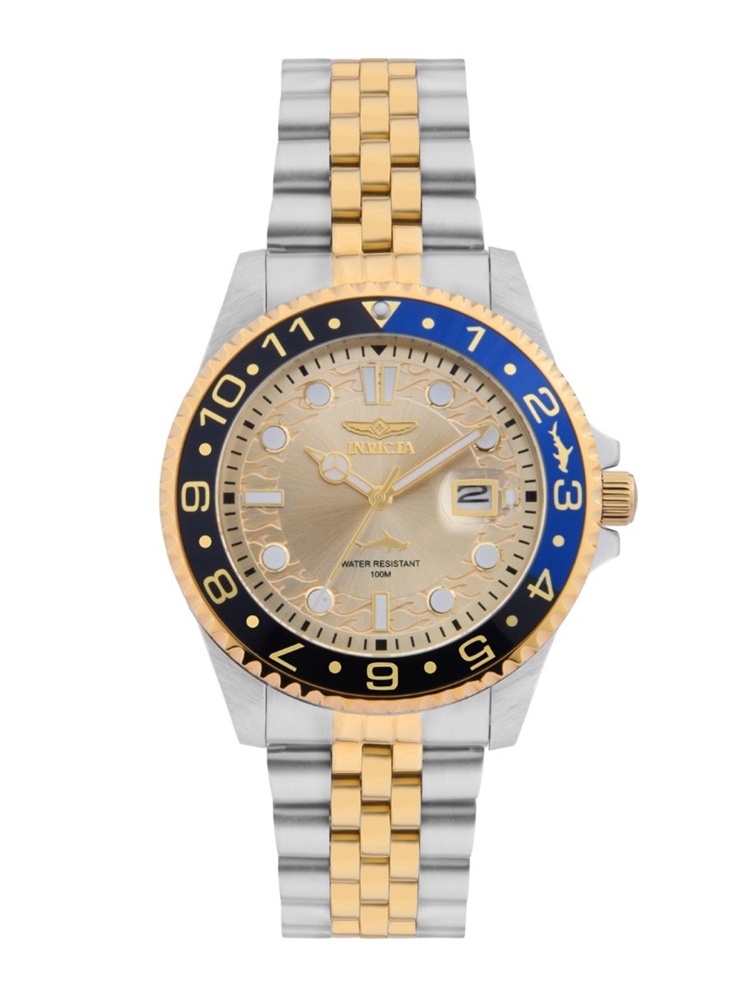 

Invicta Men Stainless Steel Bracelet Style Straps Analogue Watch 44718, Gold