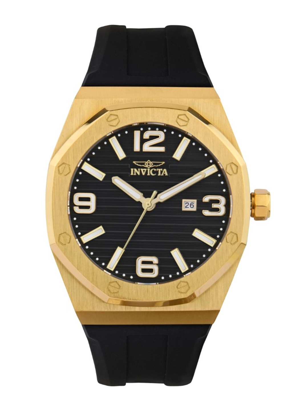 

Invicta Huracan Men Silicon Analogue Watch 45776, Black