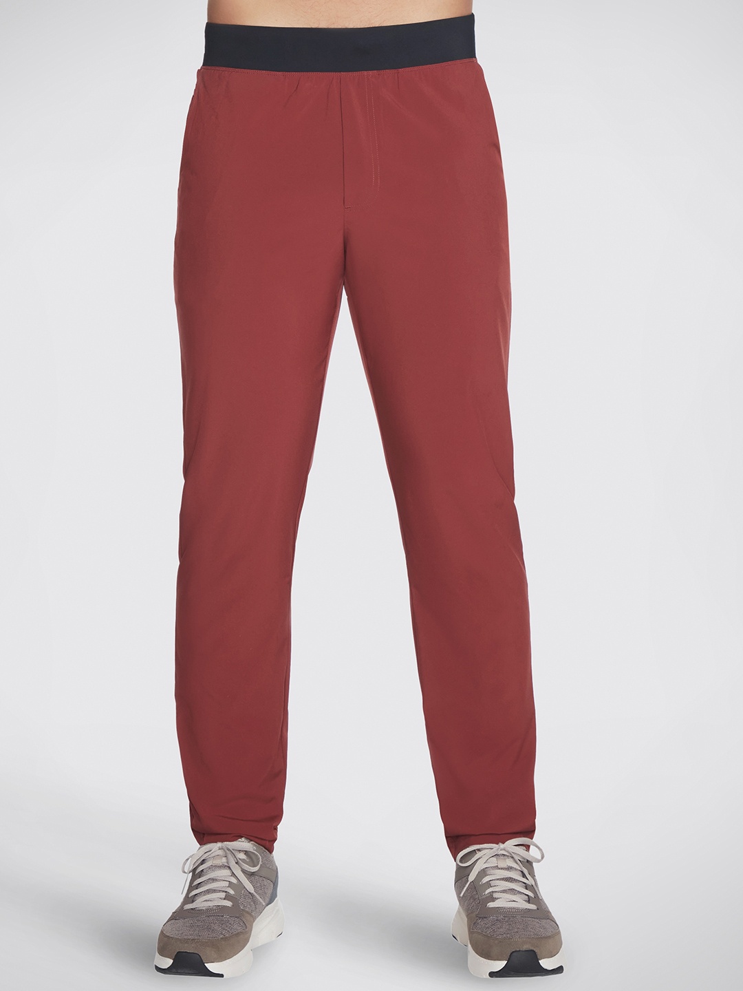 

Skechers Men Go Walk Action Mid-Rise Track Pants, Red