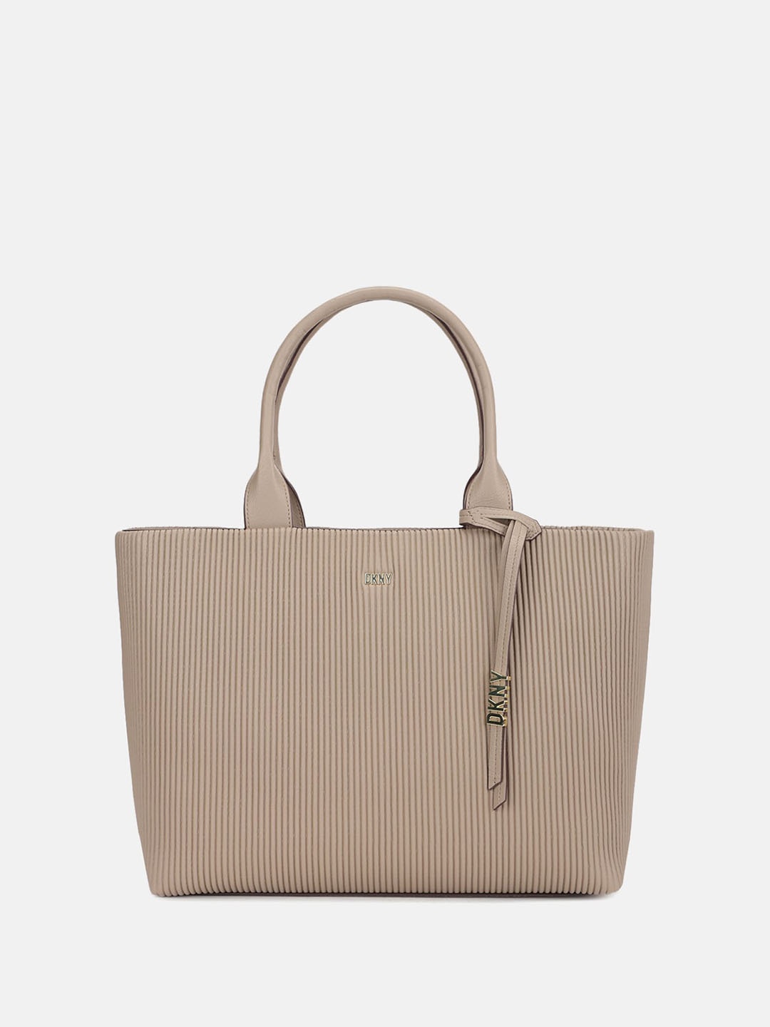 

DKNY Textured PU Handheld Bag, Beige