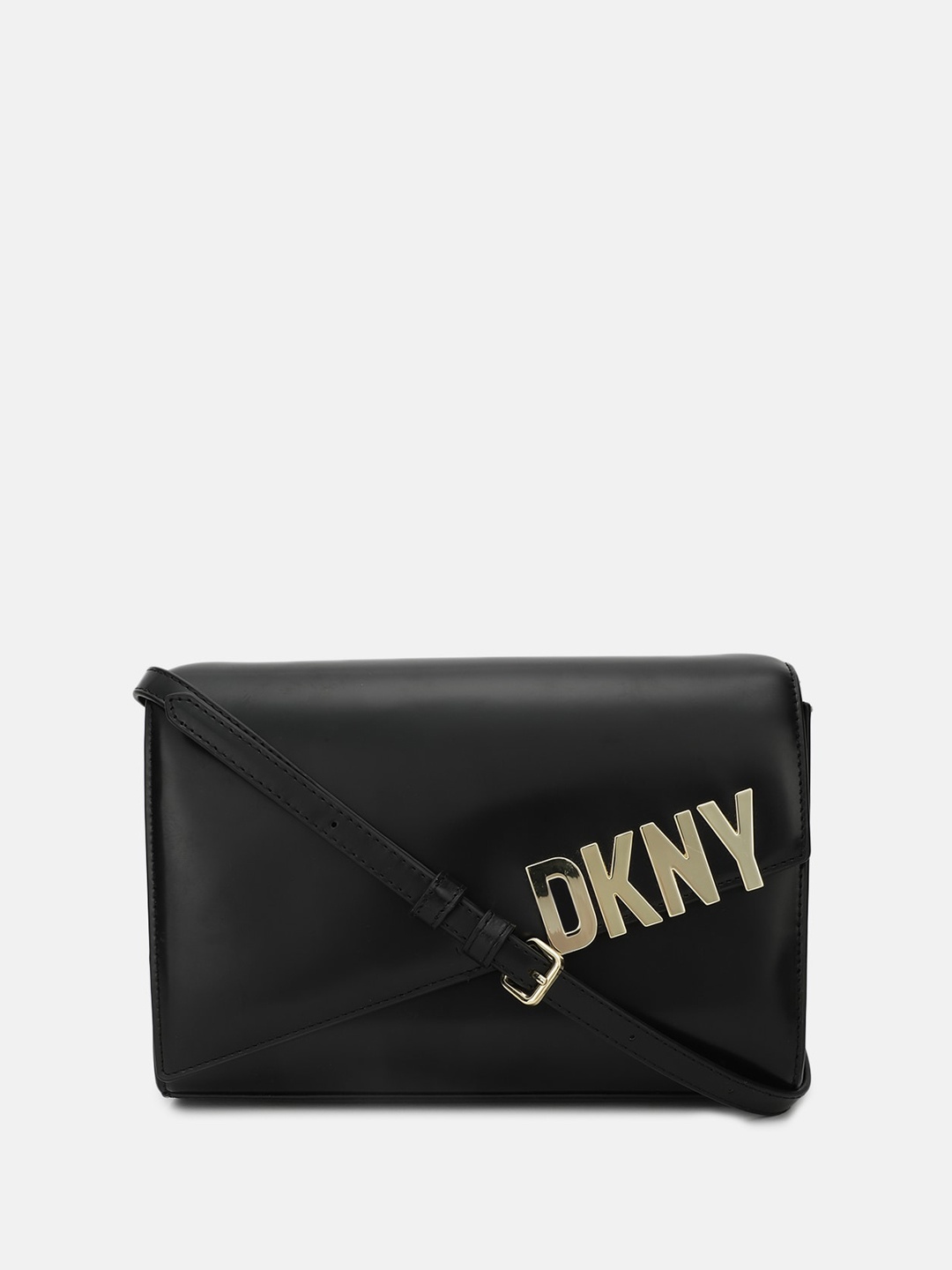 

DKNY Leather Shoulder Bag, Black