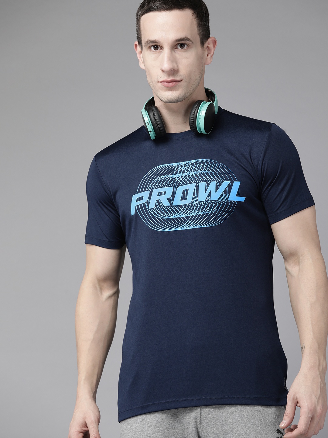 

PROWL by Tiger Shroff Men Typography Printed T-shirt, Navy blue