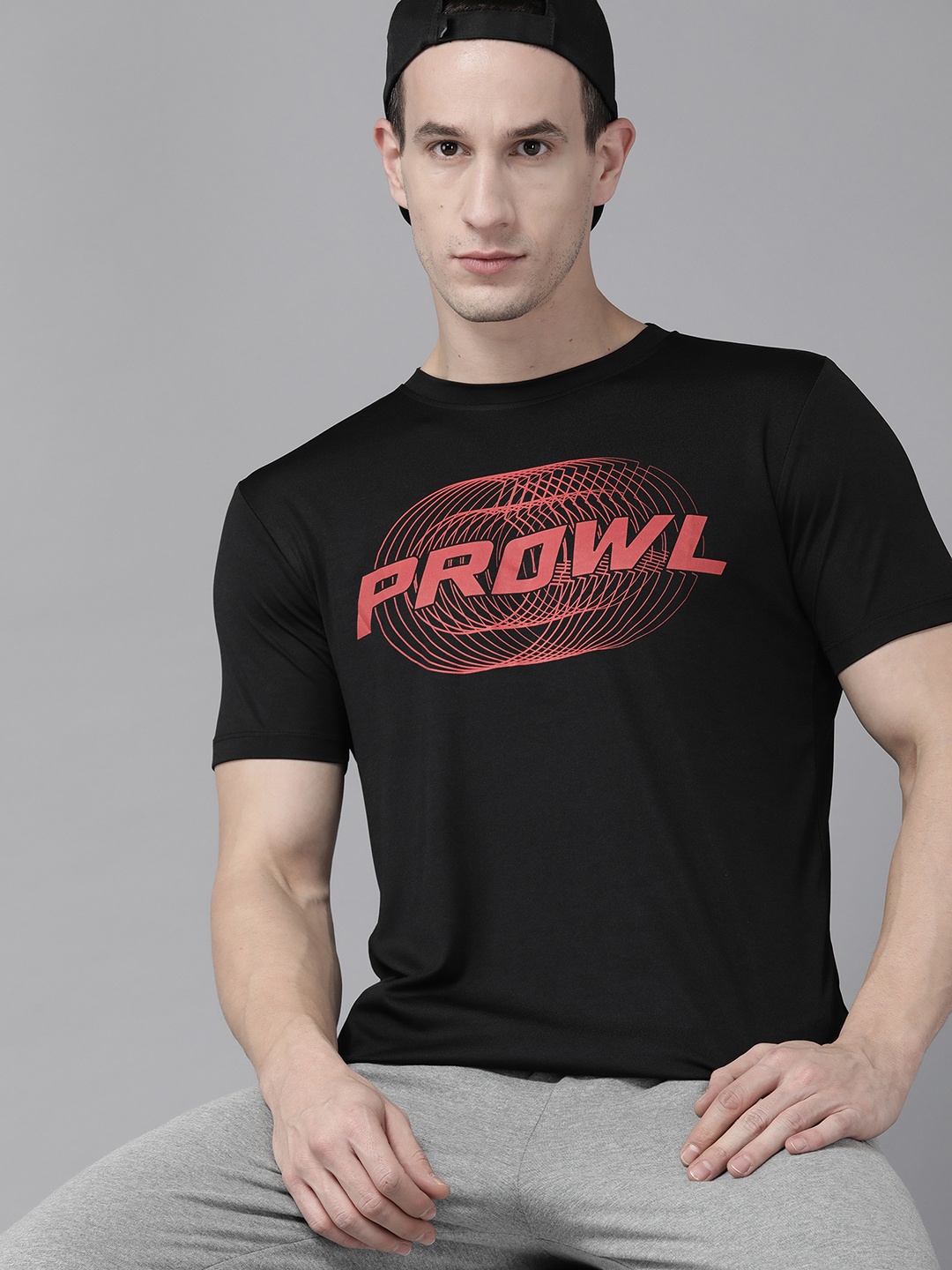 

PROWL by Tiger Shroff Men Typography Printed T-shirt, Black