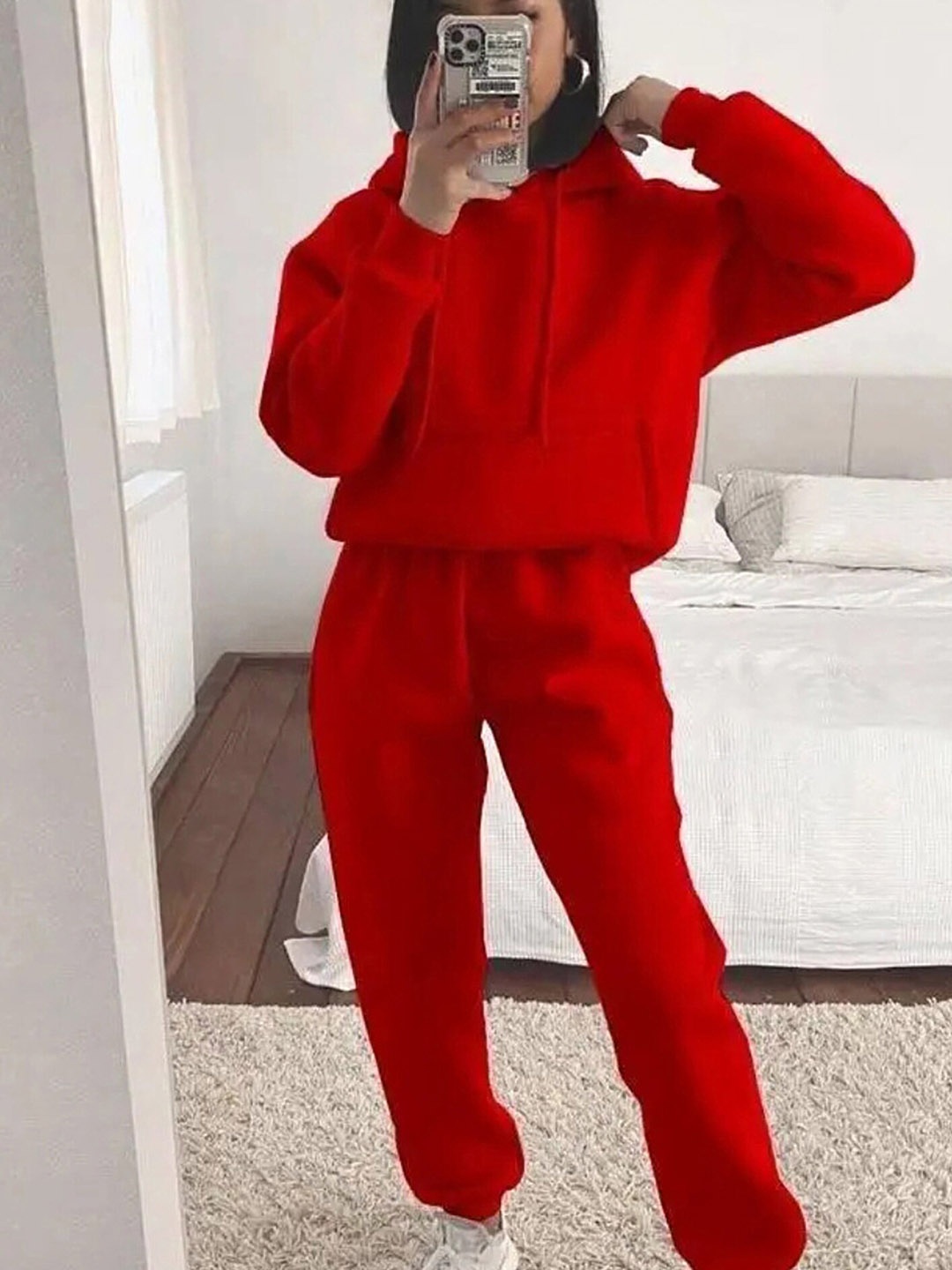 

LULU & SKY Hooded Sweatshirt & Joggers, Red