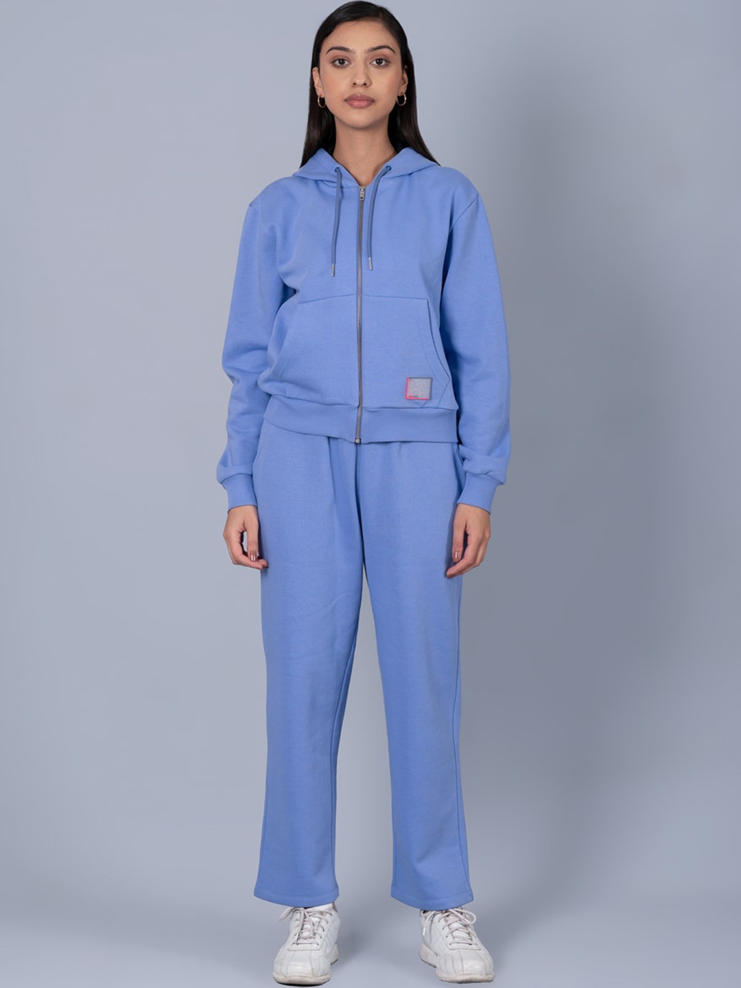 

Muvazo Hooded Sweatshirt With Trouser, Blue