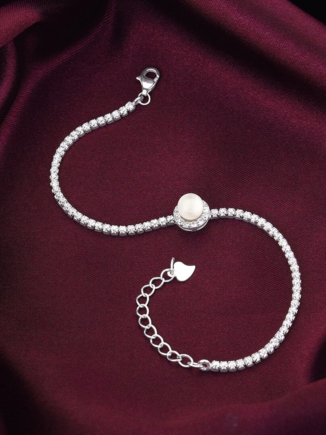 

GIVA 925 Sterling Silver Rhodium-Plated Link Bracelet