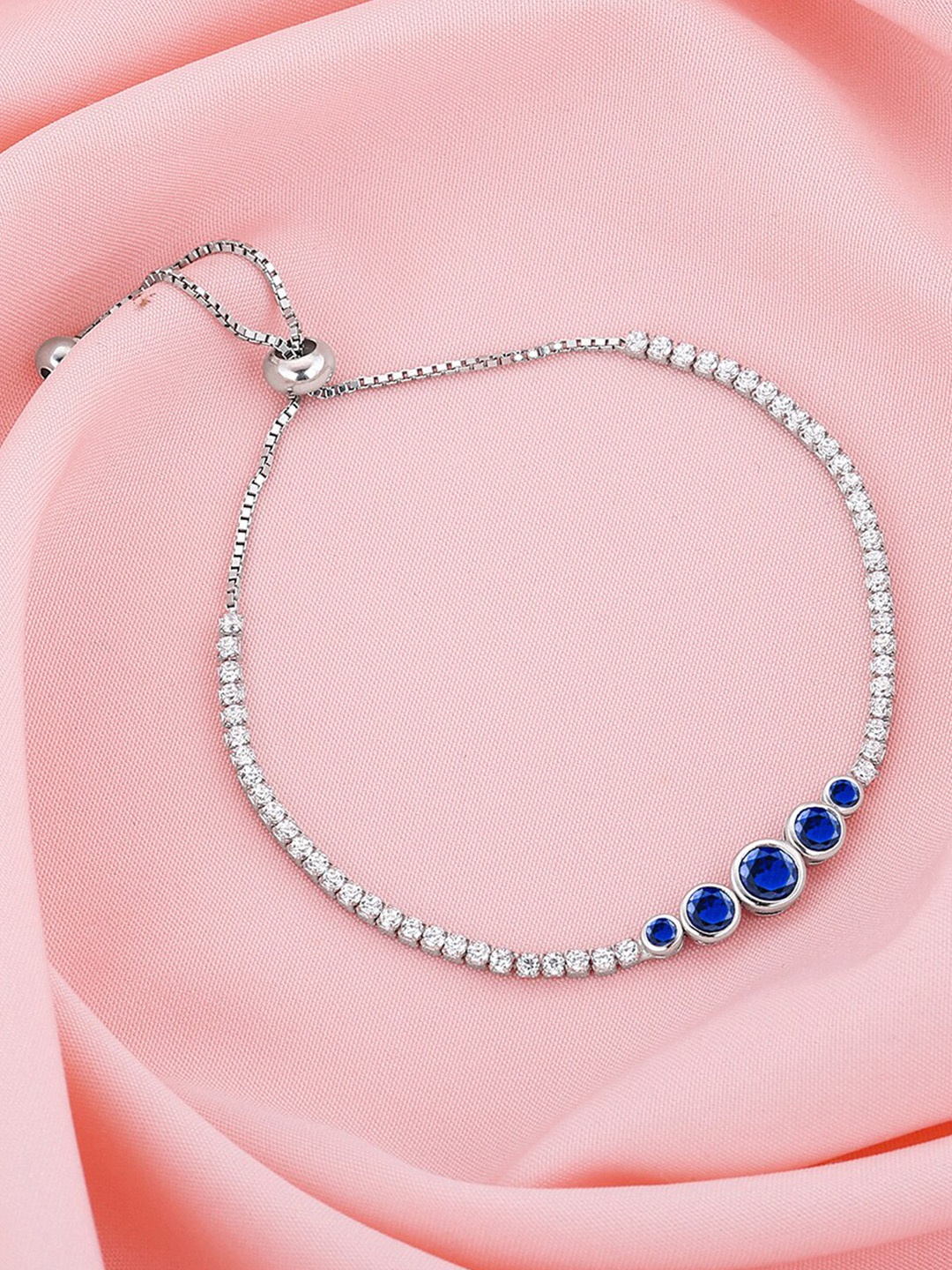 

GIVA 925 Sterling Silver Rhodium-Plated Wraparound Bracelet