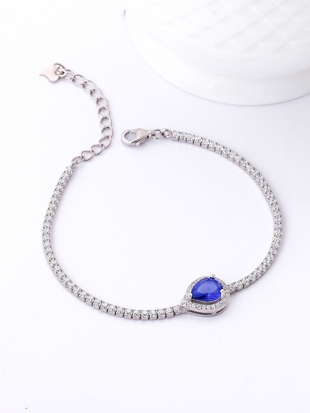 

GIVA 925 Sterling Silver Rhodium-Plated Charm Bracelet