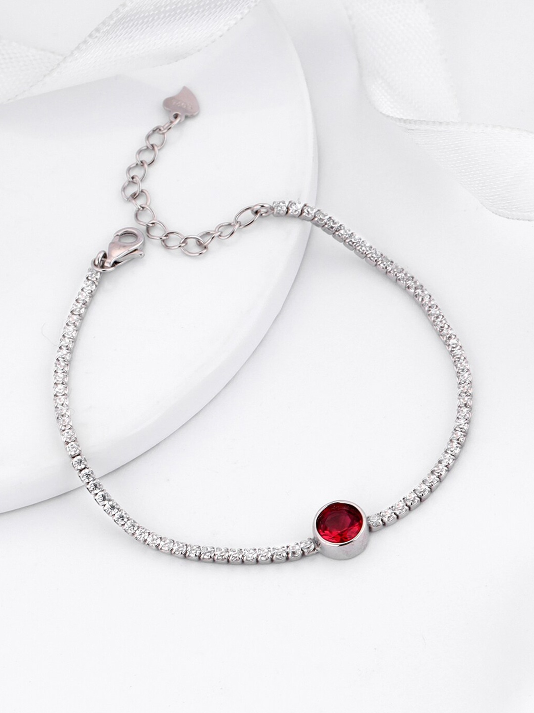 

GIVA Sterling Silver Rhodium-Plated Link Bracelet