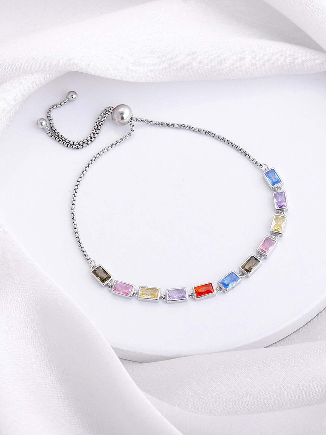 

GIVA Rhodium-Plated Sterling Silver Wraparound Bracelet