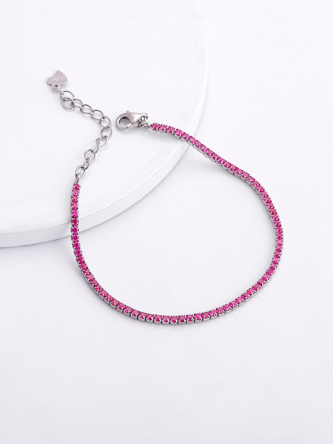 

GIVA Rhodium-Plated Sterling Silver Link Bracelet
