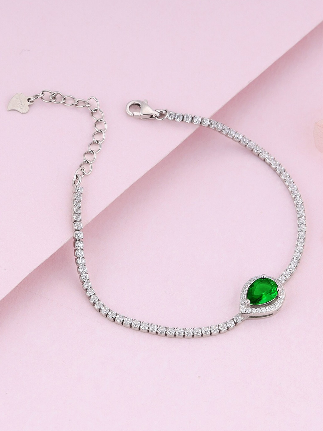 

GIVA 925 Sterling Silver Rhodium-Plated Charm Bracelet