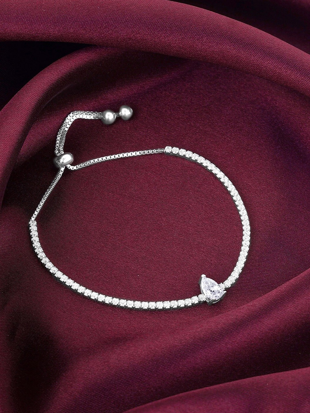 

GIVA 925 Sterling Silver Rhodium-Plated Wraparound Bracelet