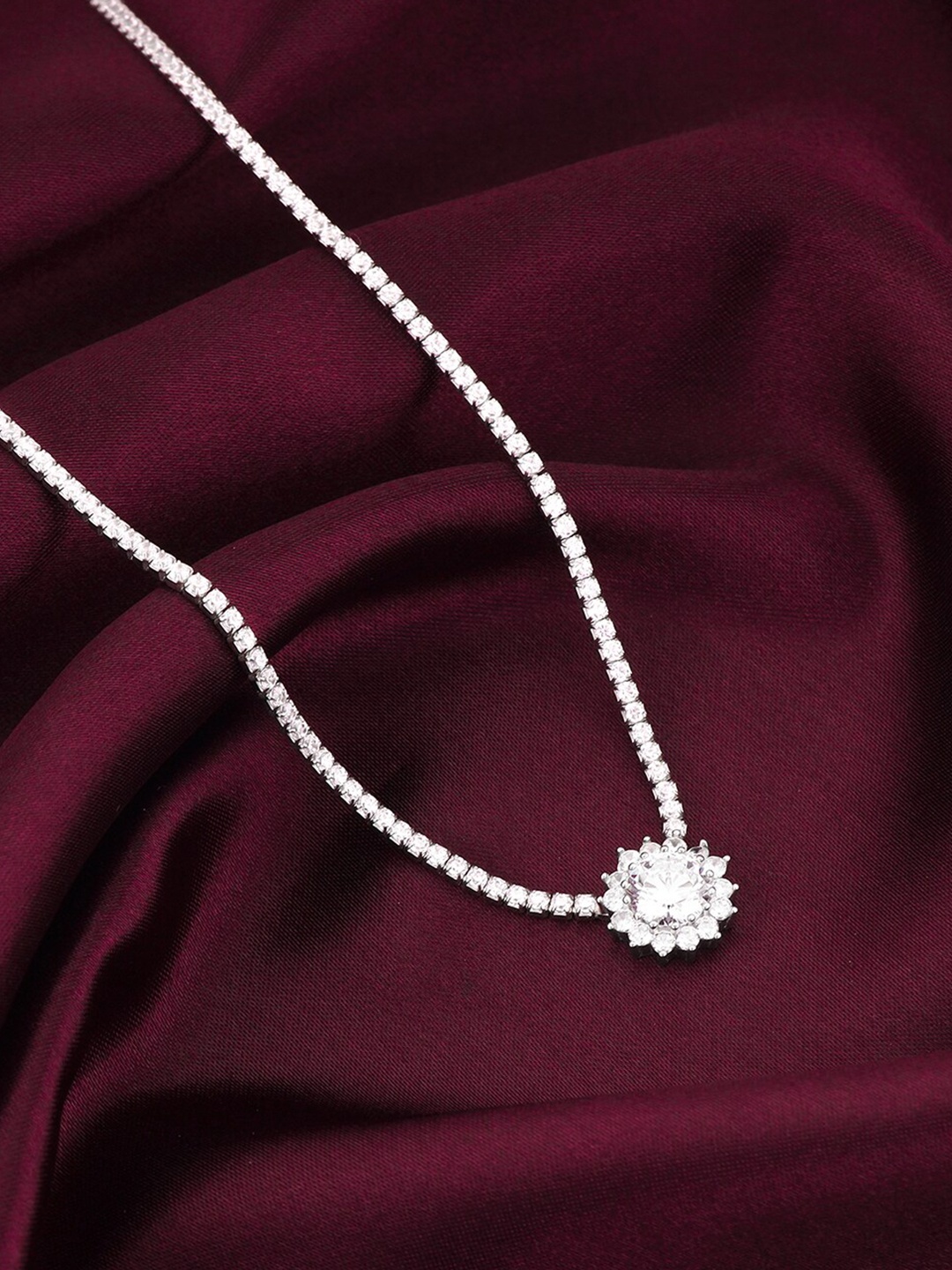 

GIVA 925 Sterling Silver Rhodium-Plated Necklace