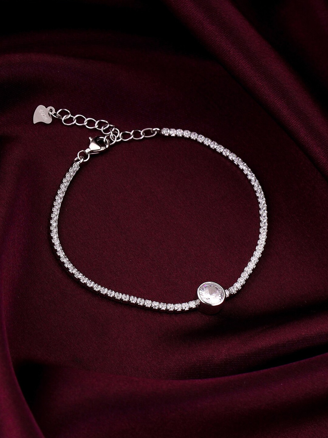 

GIVA 925 Sterling Silver Rhodium-Plated Wraparound Bracelet