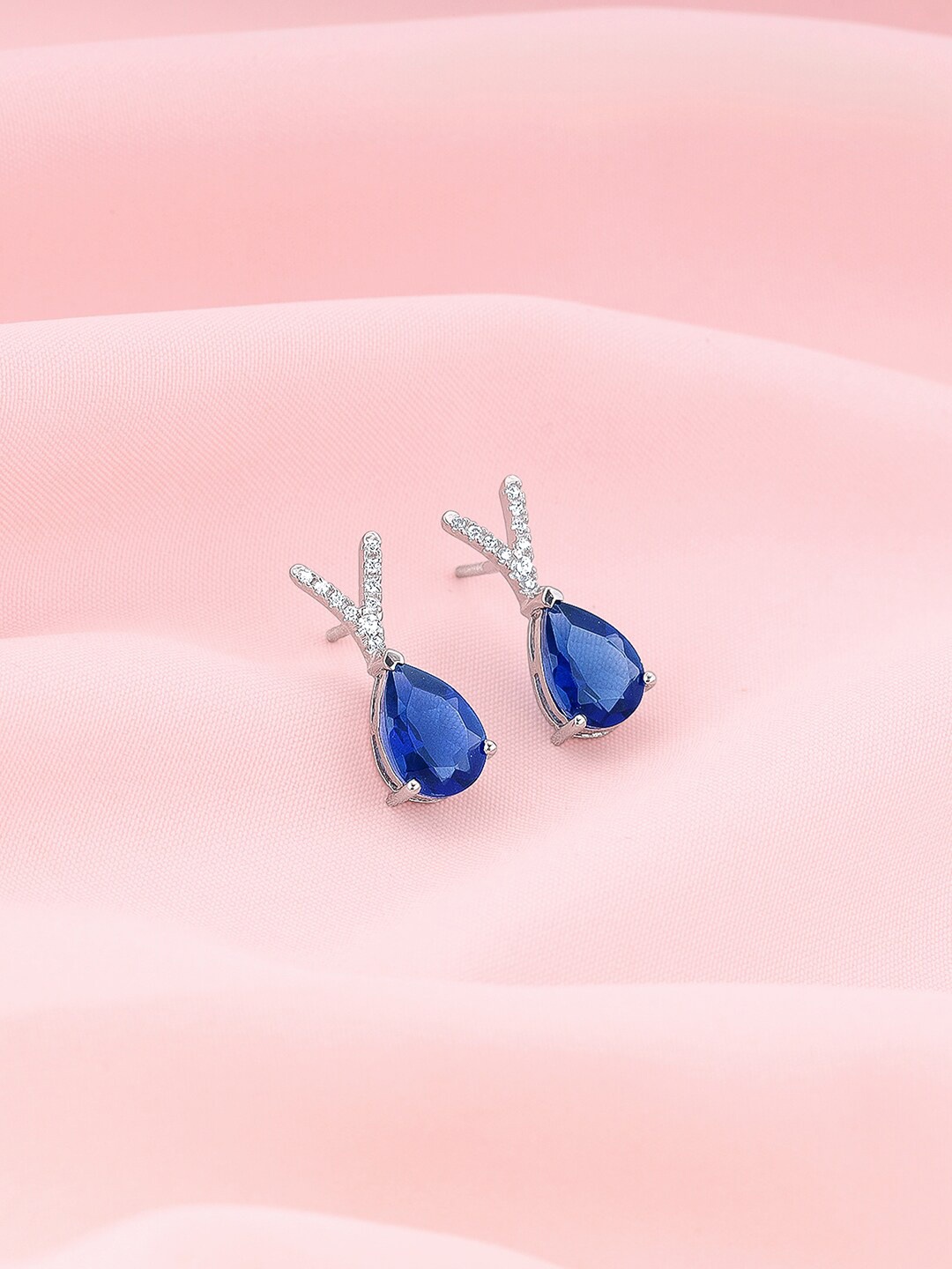 

GIVA 925 Silver Midnight Blue Earrings