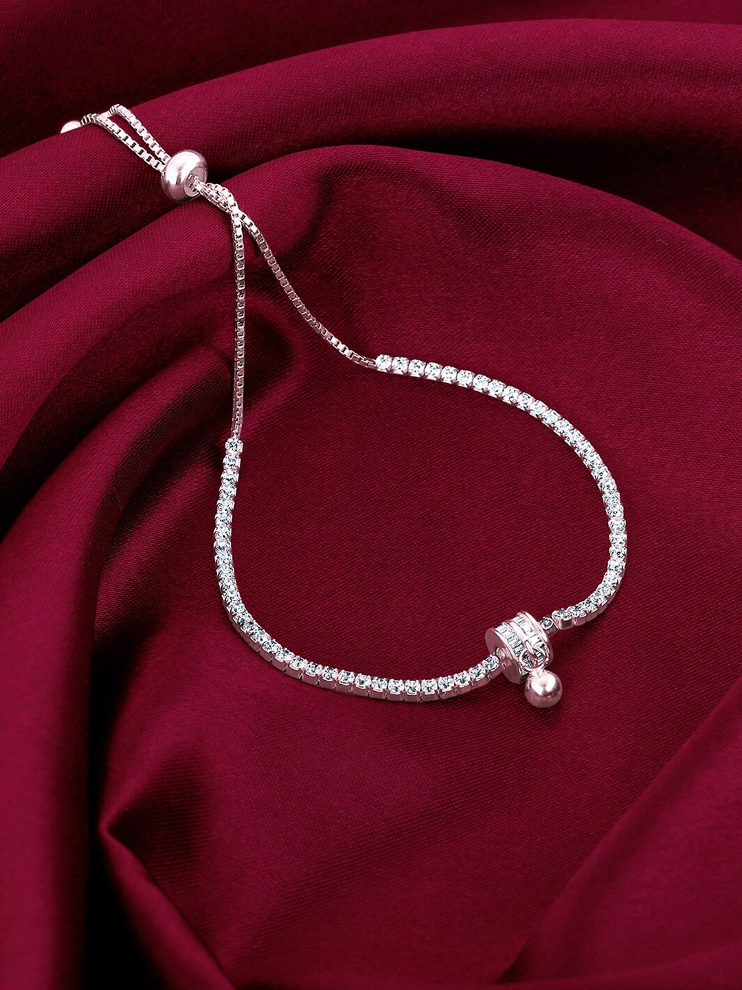 

GIVA 925 Sterling Silver Rhodium-Plated Charm Bracelet