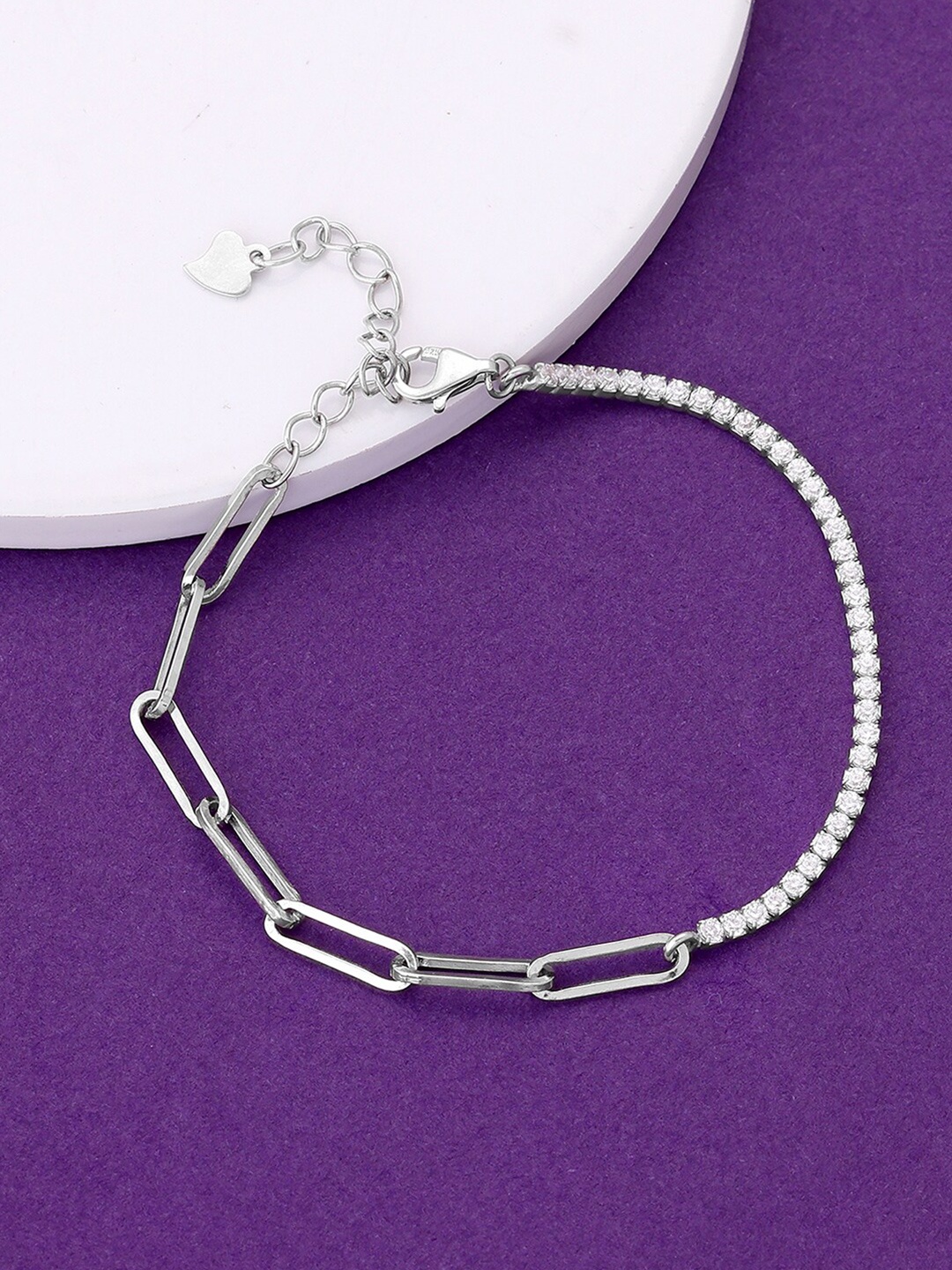 

GIVA 925 Sterling Silver Rhodium-Plated Wraparound Bracelet