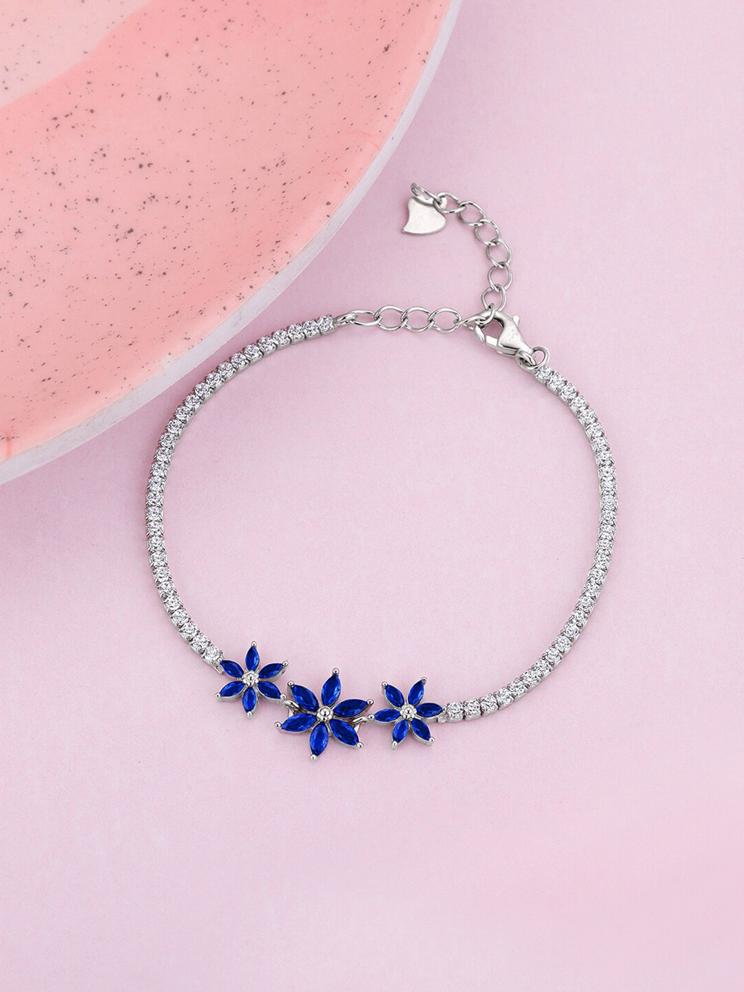

GIVA Rhodium-Plated Sterling Silver Link Bracelet