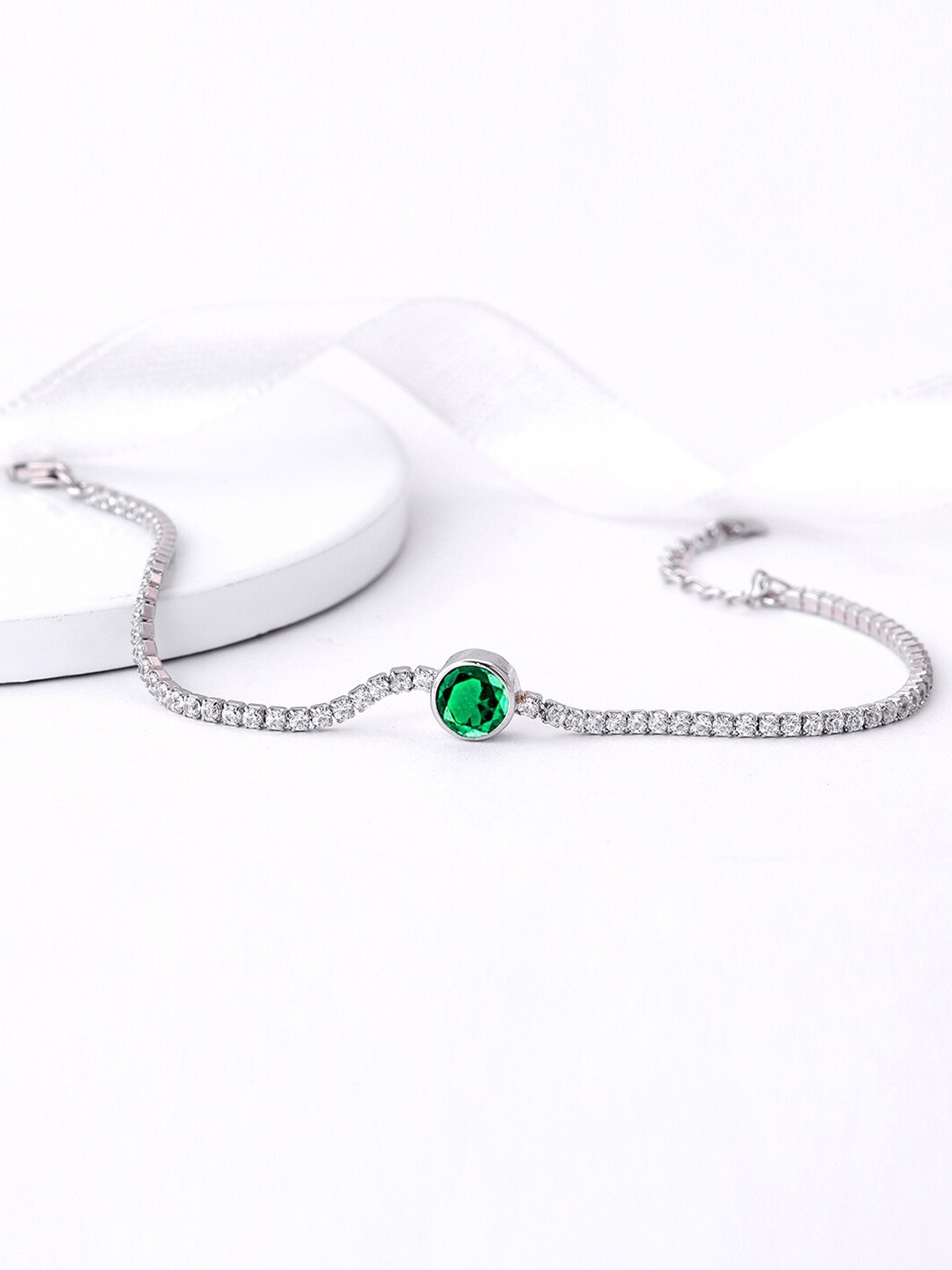 

GIVA 925 Sterling Silver Rhodium-Plated Wraparound Bracelet