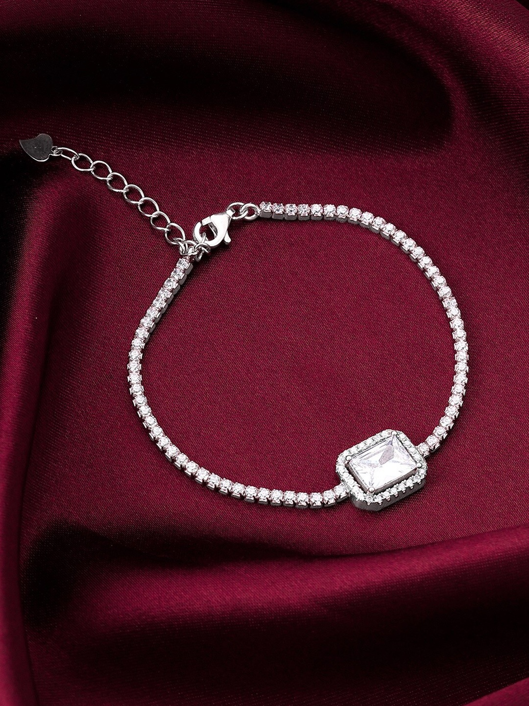 

GIVA 925 Sterling Silver Rhodium-Plated Link Bracelet