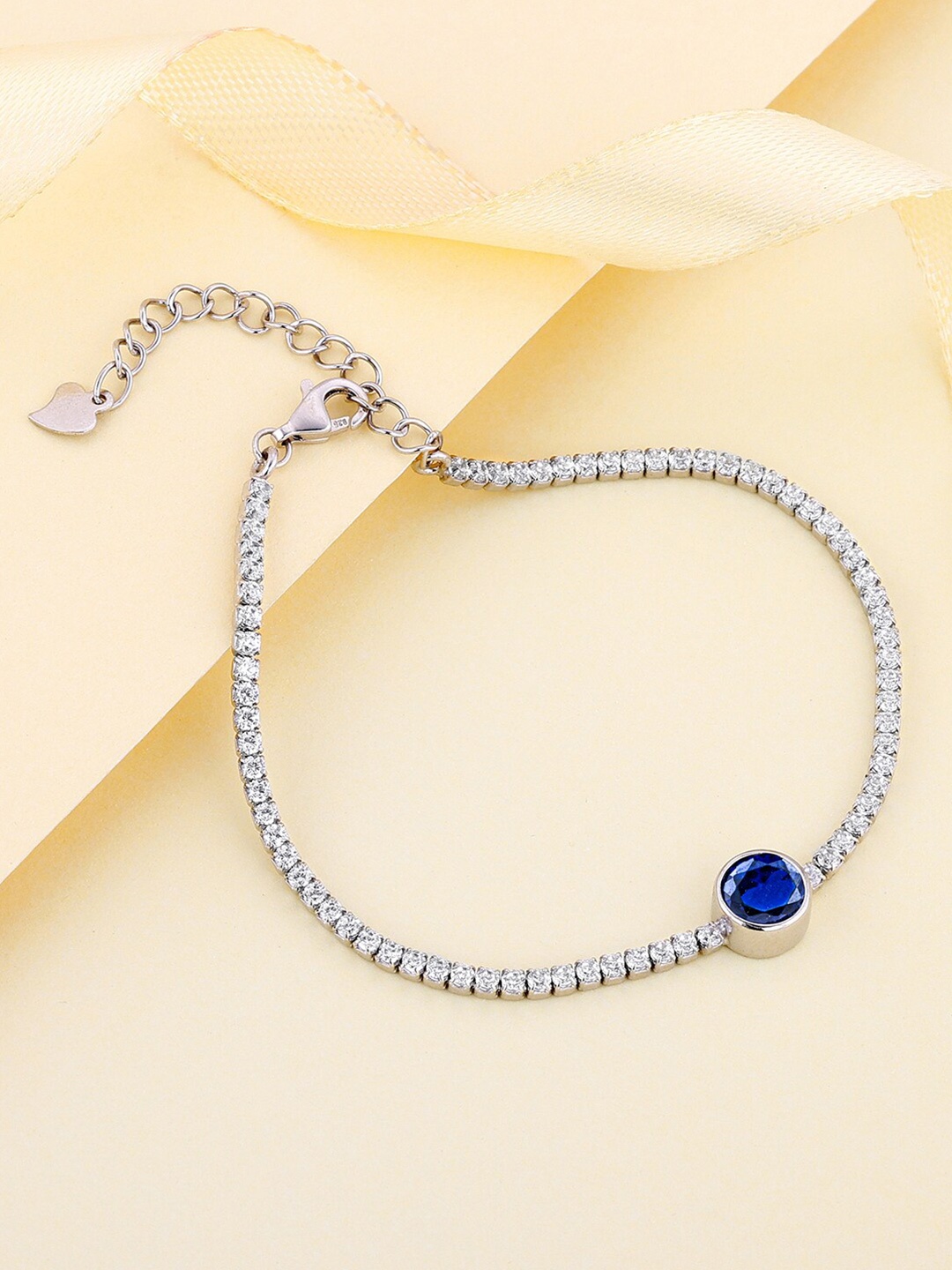 

GIVA 925 Sterling Silver Rhodium-Plated Charm Bracelet