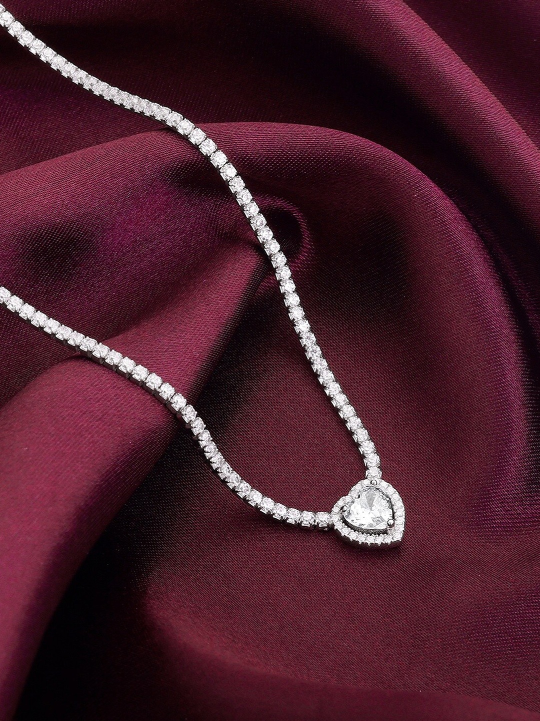 

GIVA Rhodium-Plated Sterling Silver Necklace