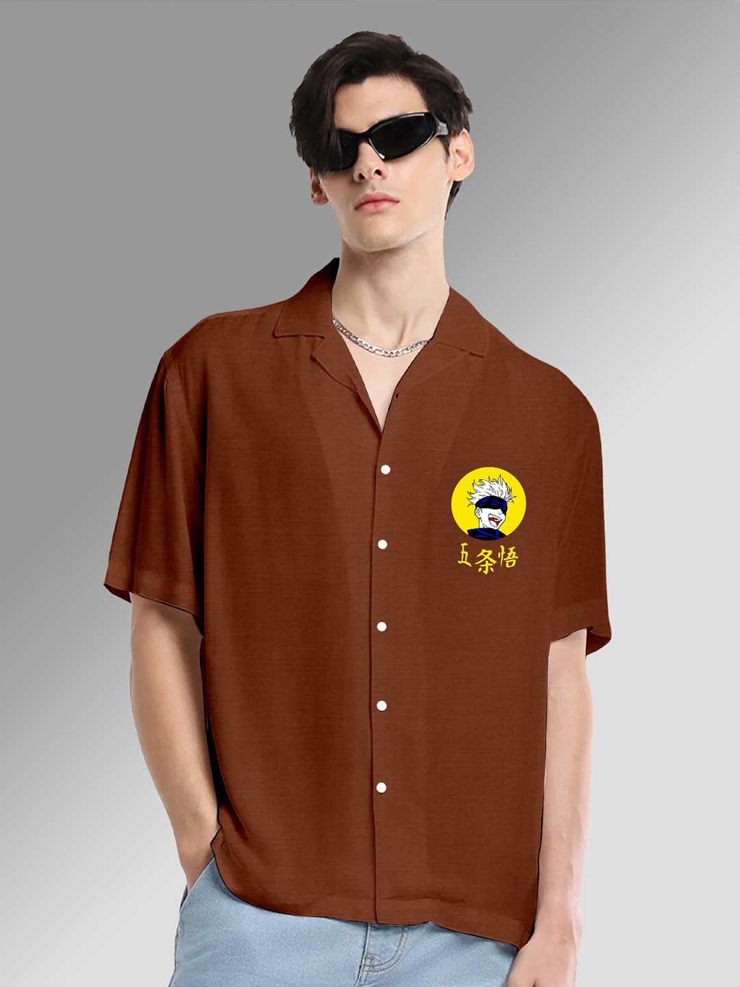 

FTX Standard Printed Casual Shirt, Rust