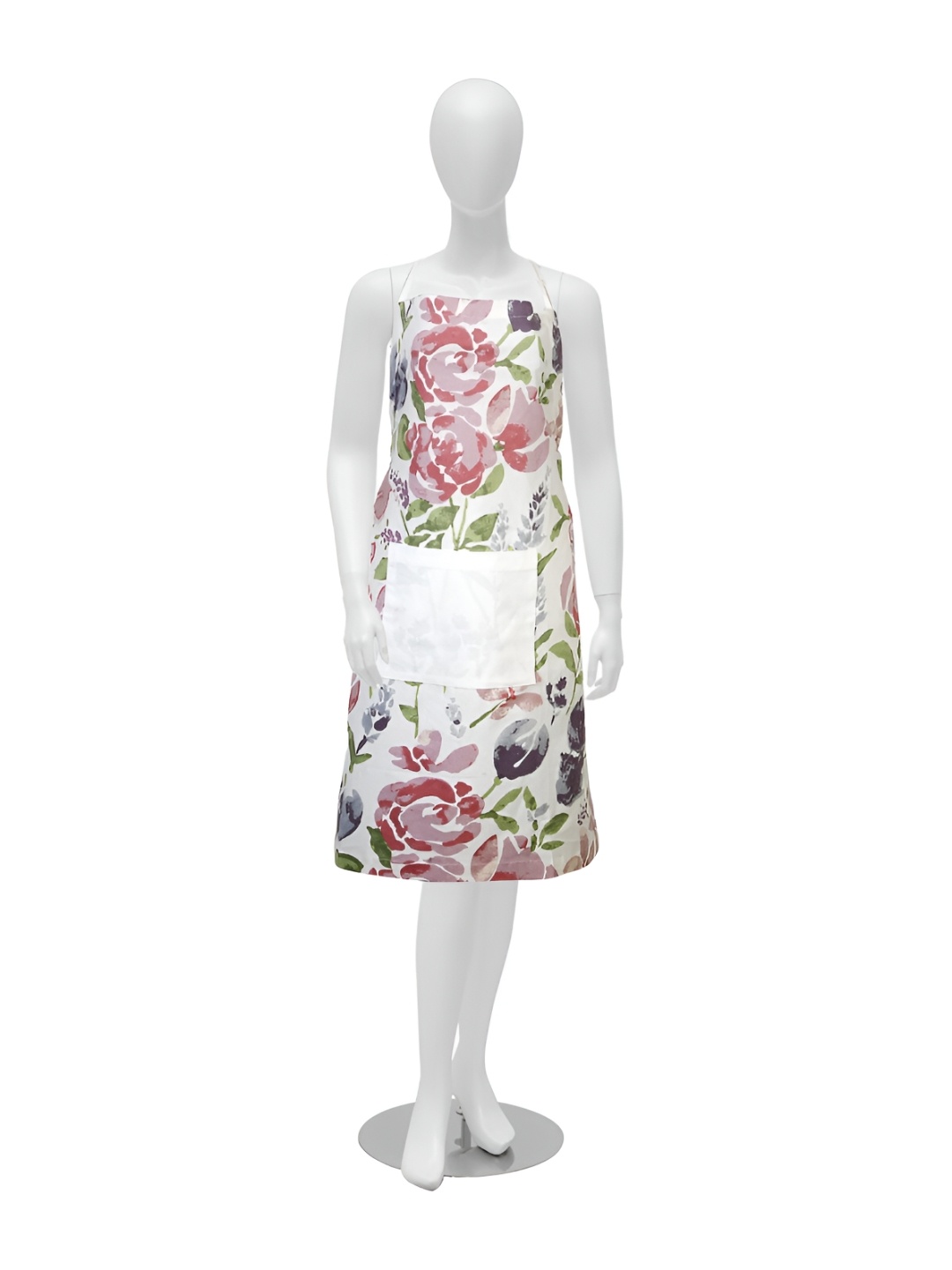 

Texstylers Purple Floral Printed Cotton Kitchen Apron