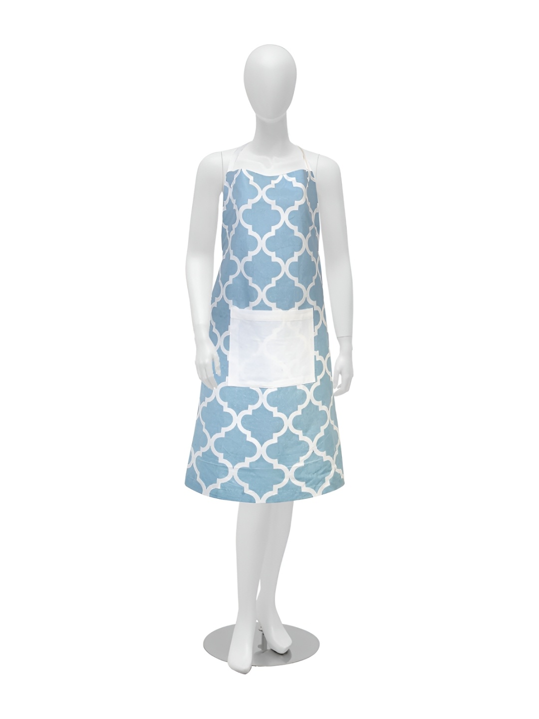 

Texstylers Blue Printed Cotton Kitchen Apron