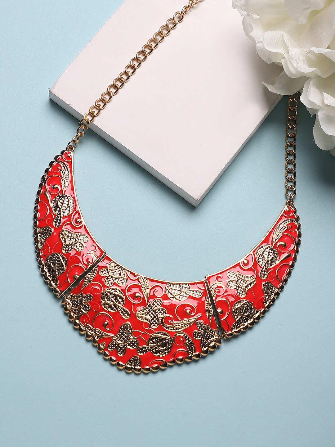 

Sangria Gold-Toned Gold Plated Necklace