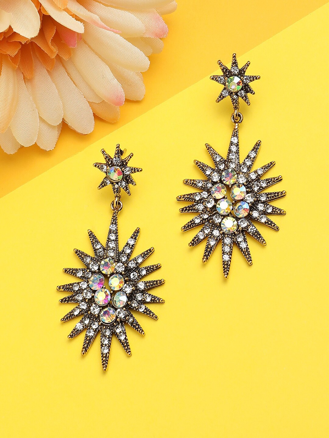 

Sangria Gold Plated Drop Earrings