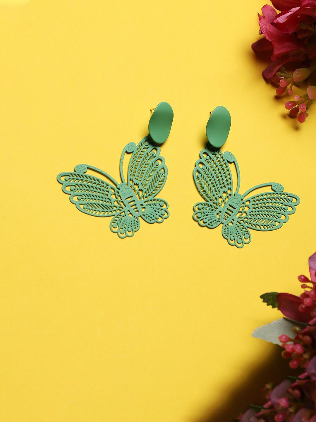 

Sangria Gold Plated Drop Earrings