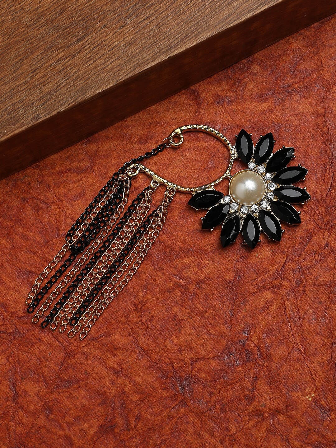 

Sangria Gold Plated Ear Cuff Earrings