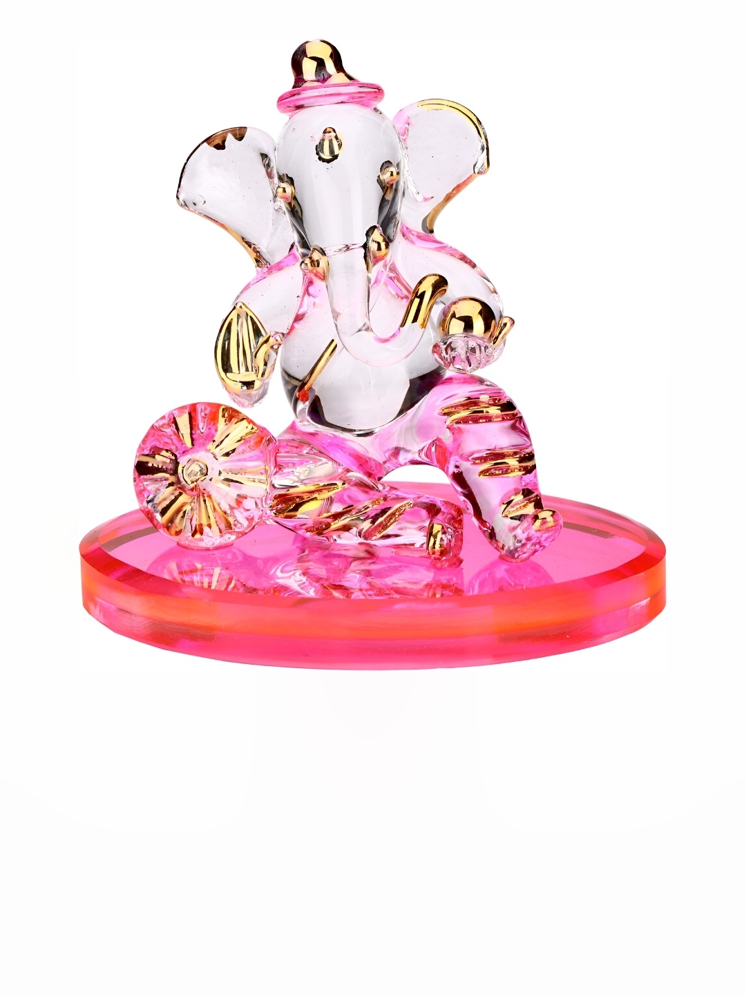 

Afast Pink & White Glass Religious Idol Showpiece