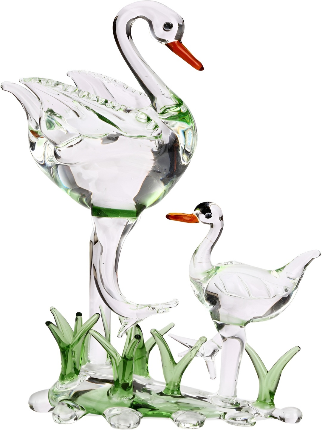

Afast White & Pink Glass Showpiece