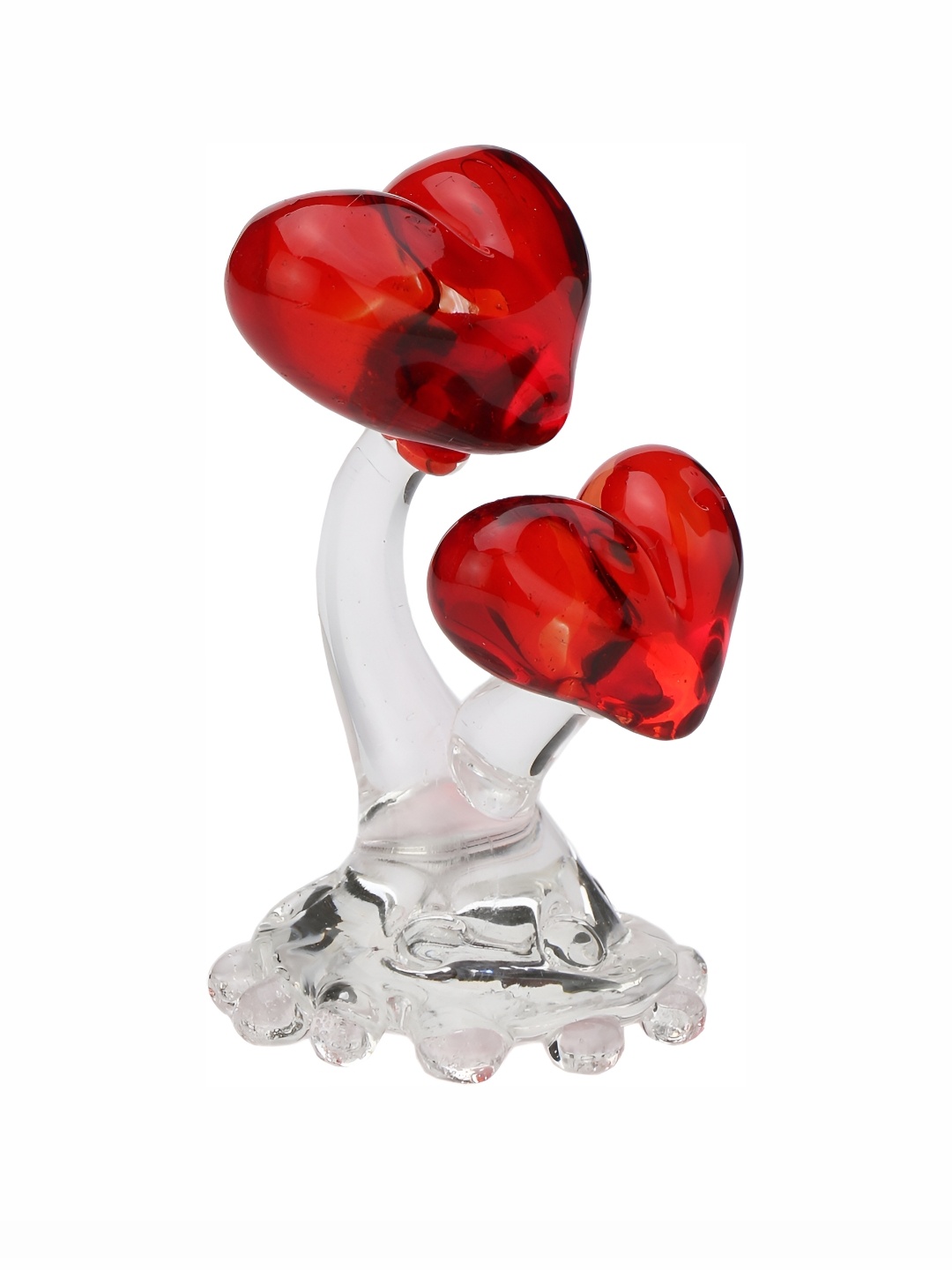 

Afast White & Red Glass Showpiece