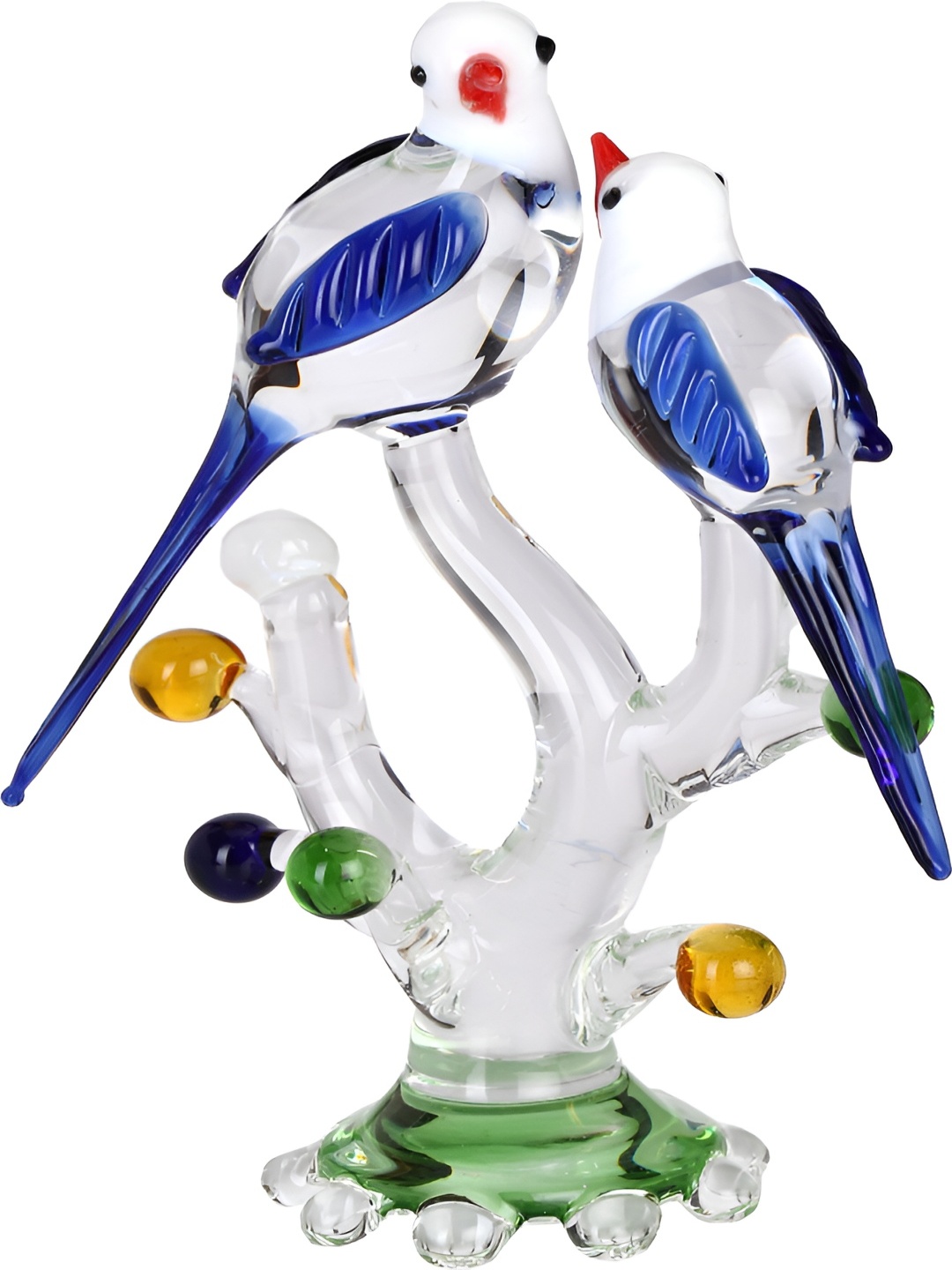 

Afast White & Blue Glass Showpiece