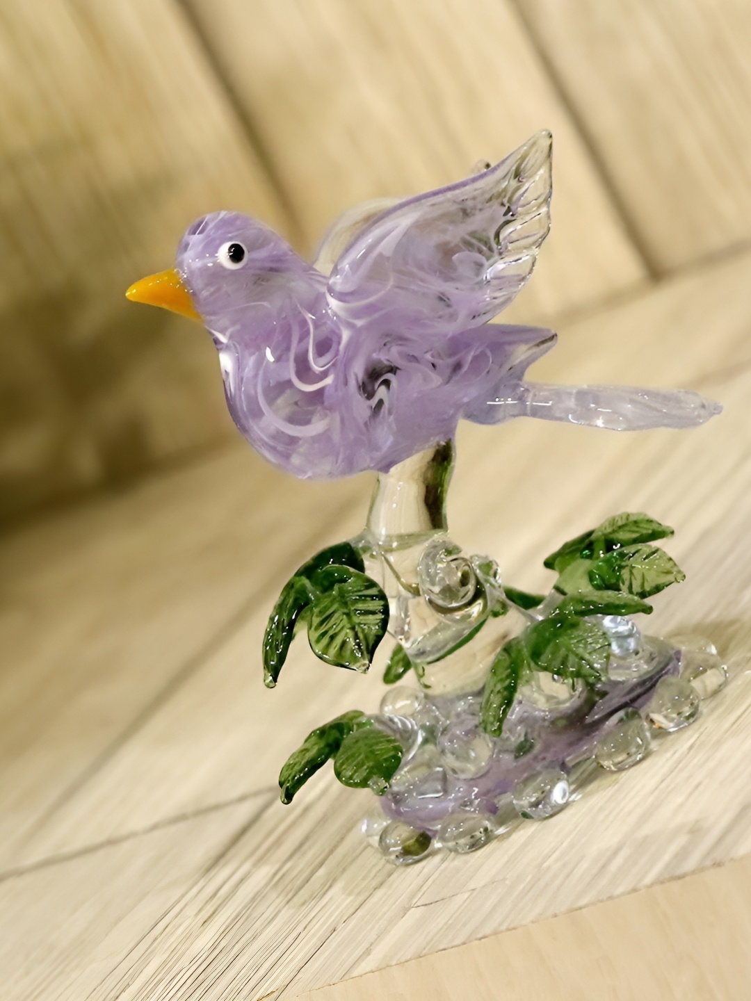 

Afast Purple Crystal Glass Decorative Showpiece