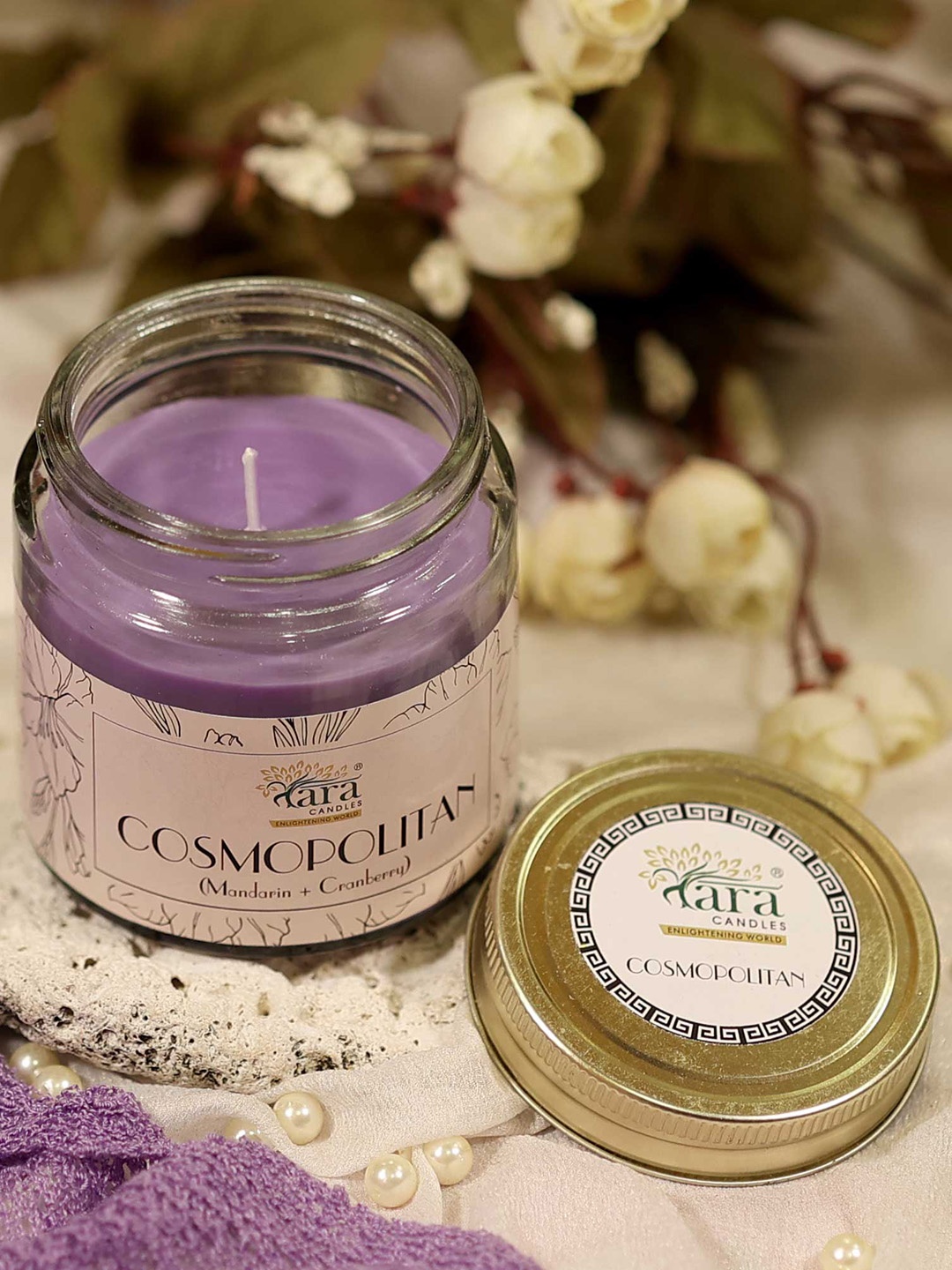 

Tara Enlightening World Cosmopolitan Large Container Screw Lid Candle, Lavender