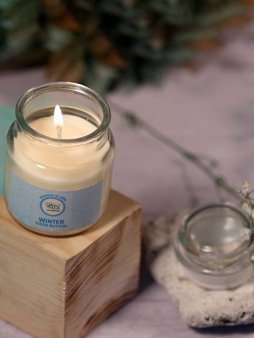 

Tara Enlightening World Coco Butter Irish Glass Container Candle, Off white